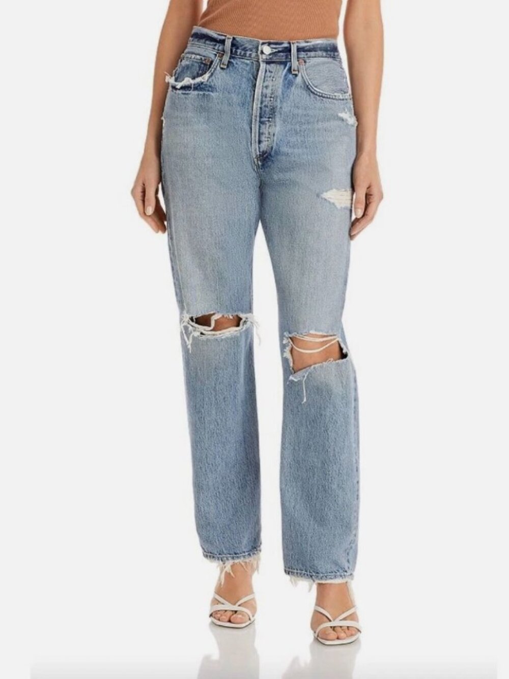 AGOLDE 90’s Mid Rise Loose Jeans – Isolate Wash – Size 28